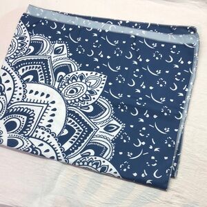 Blue and White Patterned Fabric
